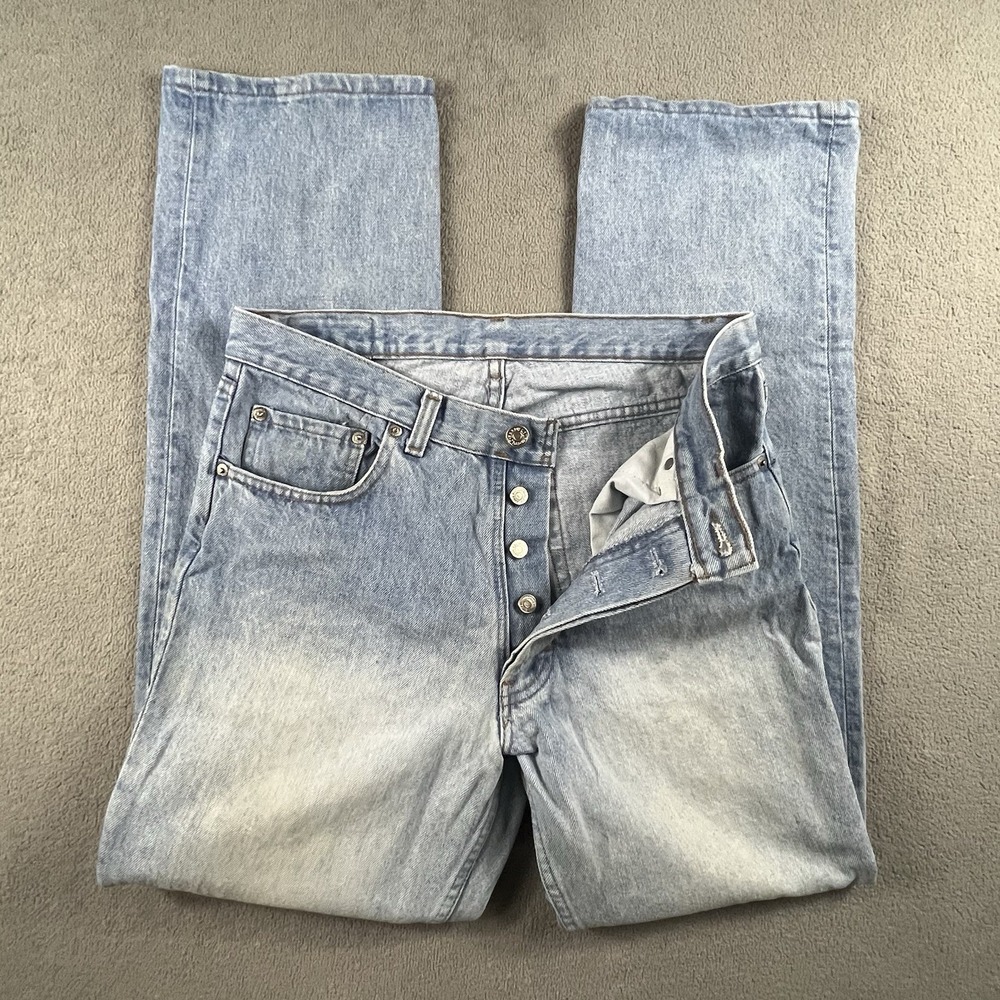 Polo Ralph Lauren Mens 34x34 Jeans Denim Wash Button Fly White Wash